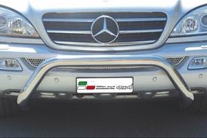 Mercedes ML W163 2002>2005 Bull Bar e pedane inox