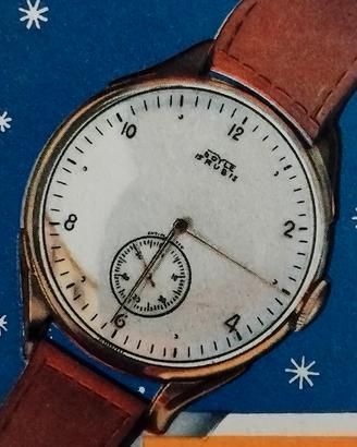 VECCHIA PUBBLICITÀ OROLOGIO CARTOLINA VINTAGE