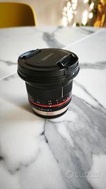 Samyang 12 mm f 2.0 fotografico per micro 4/3