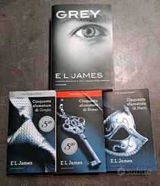 Libri CINQUANTA SFUMATURE DI GRIGIO+ROSSO+NERO