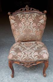 Antica Poltrona in stile Barocco h90xL52xp50.