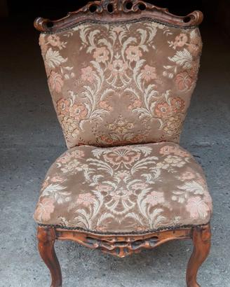 Antica Poltrona in stile Barocco h90xL52xp50.