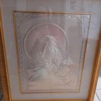 Madonna con bambino in vero argento certificato