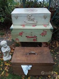 VALIGE in legno d'epoca