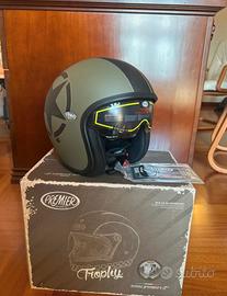 Casco jet Premier verde militare - nuovo