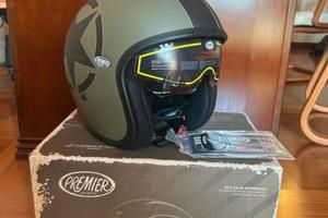 Casco jet Premier verde militare - nuovo