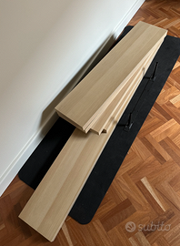 Lotto 5 Mensole LACK IKEA effetto rovere