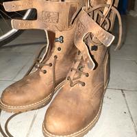 Scarponi stile militare vintage 