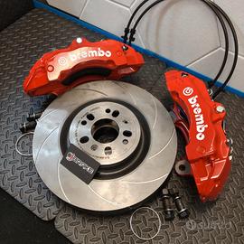 kit freni maggiorati a 6 pistoni, pinze porsche 