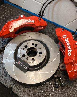 kit freni maggiorati a 6 pistoni, pinze porsche 