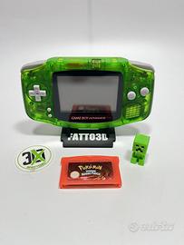 Game Boy Advance Clear Green - Pokemon rosso fuoco