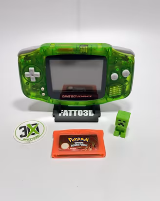 Game Boy Advance Clear Green - Pokemon rosso fuoco