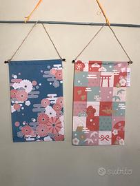 Decorazioni giapponesi da parete con simboli