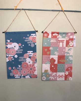 Decorazioni giapponesi da parete con simboli