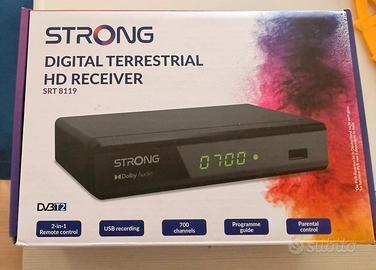 Decoder DVB-T2  Strong SRT 8119  con garanzia
