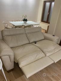 Divano 2 posto in pelle