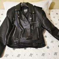 giacca in pelle tipo "chiodo" anni 80\90 originale