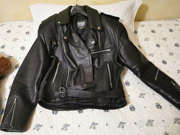 giacca in pelle tipo "chiodo" anni 80\90 originale