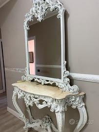 Servante shabby con specchio
