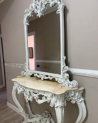 Servante shabby con specchio