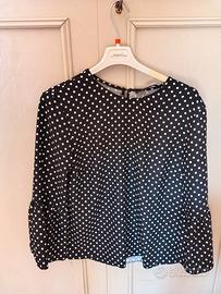Blusa a pois taglia M