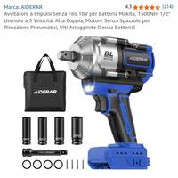 Avvitatore a Impulsi AIDERAR 18V Makita