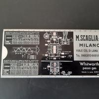 Misuratore per passo filettatura dado bullone