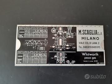 Misuratore per passo filettatura dado bullone