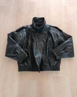 giubbotto ecopelle nero 