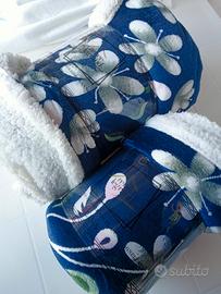 Set 2 Plaid Singoli Fiori "Renee Legrand" nuovo