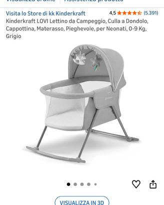 Lettino richiudibile compatto