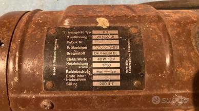 Riscaldatore autonomo eberspächer X2 gasolio 12V