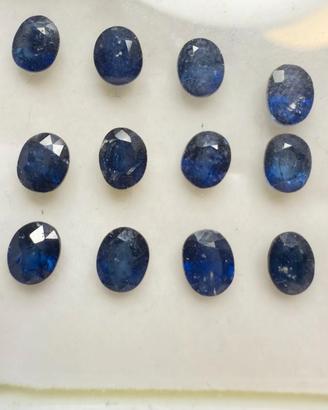 Lotto Zaffiri Naturali 5x4 mm – Tot. 6,73 ct – Blu