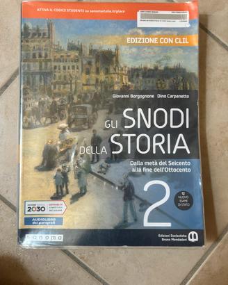 libro ‘gli snodi della storia’ 4º anno liceo
