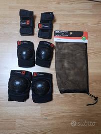 Set 3 protezioni bambino BASIC NERO Oxelo