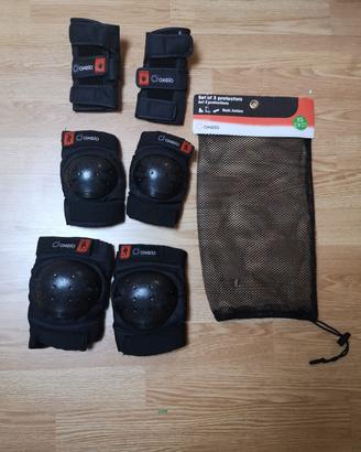 Set 3 protezioni bambino BASIC NERO Oxelo