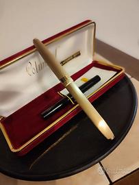 Penna stilografica placcata oro 18 kt