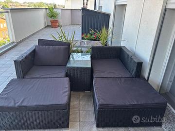Divanetto in rattan