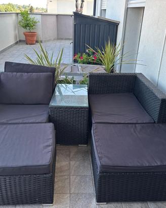 Divanetto in rattan