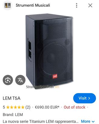 Impianto audio LEM 