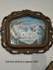 cornice antica in gesso 