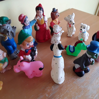 15 vecchi pupazzi personaggi fiabe walt disney