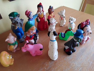 15 vecchi pupazzi personaggi fiabe walt disney