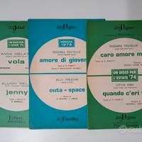 VECCHI SPARTITI MUSICALI 1972/74 VINTAGE 