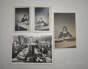 Lotto 4 Foto Epoca 1940 GENOVA Vita d'Ufficio