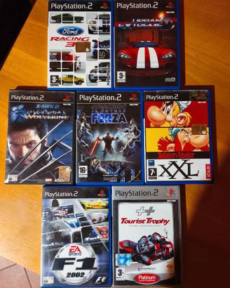 Giochi PS2 Star Wars, X-Men, Auto e Moto