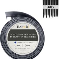 Bordo flessibile per prato aiuole 10m x 8cm