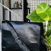 Borsa messenger Vintage 100% vera pelle di capra