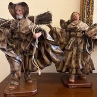 Statue presepe in carta pesta Leccese