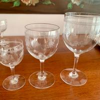 Servizio bicchieri in cristallo anni ‘70